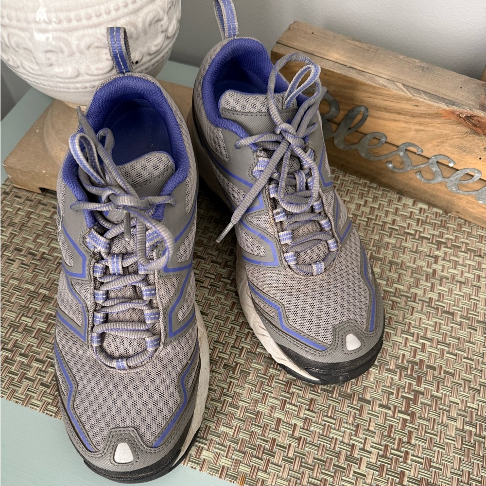 Columbia Gray and purple Athletic Shoes